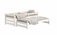 Detská posteľ prízemná s výsuvným lôžkom Alis DPV 001 - Biely, 90x190 Posteľ prízemná s výsuvným lôžkom Alis DPV 001 - Farba Biely