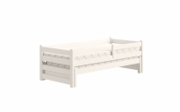Detská posteľ prízemná s výsuvným lôžkom Alis DPV 001 - Biely, 90x180 Posteľ prízemná s výsuvným lôžkom Alis DPV 001 - Farba Biely