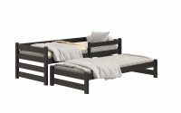 postel dětské přízemní výsuvná Alis DPV 001 - Černý, 80x160 postel přízemní výsuvná Alis DPV 001 - Barva Černý 