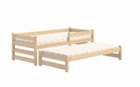 Detská posteľ prízemná s výsuvným lôžkom Alis DPV 001 - Borovica, 90x190 Posteľ prízemná s výsuvným lôžkom Alis DPV 001 - Farba Borovica 