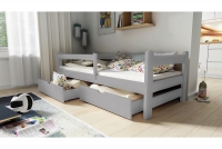 Detská posteľ prízemná Alis DP 018 - šedý, 90x200 Detská posteľ prízemná Alis DP 018 - Farba šedý 