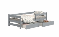 postel dětské přízemní Alis DP 018 - šedý, 90x200 postel dětské přízemní Alis DP 018 - Barva šedý 