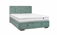 postel pro ložnice s čalouněným stelazem a úložným prostorem Lindi - 160x200  postel čalouněné Lindi ze stelazem 