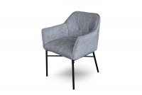 Čalouněná židle Rozalio s područkami - Sigma 09 tmavě šedá / černé nožky čalouněné židle