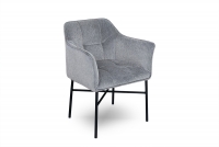 Čalouněná židle Rozalio s područkami - Sigma 09 tmavě šedá / černé nožky šedý čalouněné kzeslo