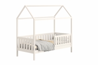 Dětská domečková postel Nemos II 90x200 se zásuvkami - bílá postel dětské přízemní s zásuvkami Nemos II - Barva Bílý 