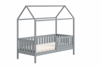 Detská posteľ domček prízemná so zásuvkami Nemos II - šedý, 80x180 Detská posteľ prízemná so zásuvkami Nemos II - Farba šedý 