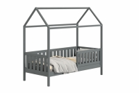 postel dětské domeček přízemní s zásuvkami Nemos II - grafit, 80x200 postel dětské přízemní s zásuvkami Nemos II - Barva Grafit 
