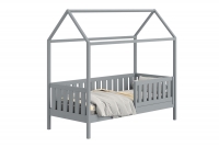 Dětská domečková postel Nemos 90x190 - šedá postel dětské přízemní Nemos - Barva šedý 