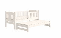 postel dětské přízemní výsuvná Alvins - Bílý, 90x190 postel dětské přízemní výsuvná Alvins - Barva Bílý 