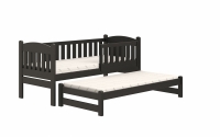 postel dětské přízemní výsuvná Alvins - Černý, 90x200 postel dětské přízemní výsuvná Alvins - Barva Černý 