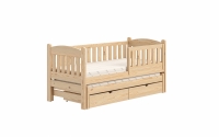 Detská posteľ prízemná s výsuvným lôžkom Alvins - Borovica, 90x180 Detská posteľ prízemná s výsuvným lôžkom Alvins - Farba Borovica
