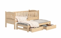 postel dětské přízemní výsuvná Alvins - Borovice, 80x160 postel dětské přízemní výsuvná Alvins - Barva Borovice