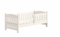 Detská posteľ drevená Alvins DP 002 - Biely, 90x200 Detská posteľ drevená Alvins DP 002 - Farba Biely 