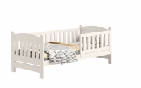 Dřevěná dětská postel Alvins DP 002 80x180 - bílá Dřevěná dětská postel Alvins DP 002 - Barva Bílý 