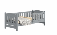Dřevěná dětská postel Alvins DP 002 - šedý, 90x180 Dřevěná dětská postel Alvins DP 002 - Barva šedý