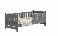 Dřevěná dětská postel Alvins DP 002 - grafit, 90x200 Dřevěná dětská postel Alvins DP 002 - Barva Grafit 