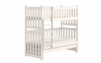 postel patrová  výsuvná Swen PPV 023 - Bílý, 80x160 postel patrová  výsuvná Swen - Barva Bílý 