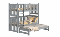 postel patrová  výsuvná Swen PPV 023 - šedý, 90x180  postel patrová  výsuvná Swen - Barva šedý 
