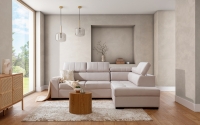 Rohová sedací souprava pravá strana pro obývacího pokoje Modeno L - Element 17 Rohová sedací souprava pro obývacího pokoje, w stylu japandi 