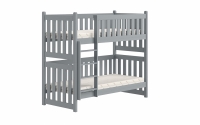 postel patrová  Swen PP 026 - šedý, 80x190 postel patrová  Swen PP 026 - Barva šedý 