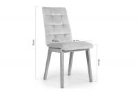 dřevěna židle Platinum 4 s čalouněným sedákem - Béžová Salvador 02 / Nohy buk židle z masivu