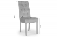 židle čalouněné Castello 5 z drewnianymi nogami - Námořnická modrá Salvador 05 / Nohy buk židle čalouněné drewniane