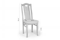dřevěna židle čalouněné Livorno 2 - šedý Gemma 85 / Dub drewniane židle pro jídelny