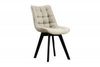 židle čalouněné Prato na drewnianych nogach - Béžová Cloud 03 / černé Nohy bezowe židle pro jídelny