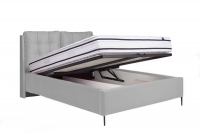 postel čalouněné pro ložnice s úložným prostorem Branti - 160x200, Nohy černé  postel s úložným prostorem na posciel 