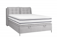 postel pro ložnice s čalouněným stelazem a úložným prostorem Branti - 160x200, Nohy černé  jasne postel pro ložnice 