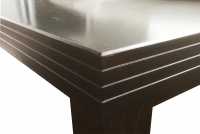 Stôl rozkladany w drewnianej okleinie 140-180 cm Sycylia na drewnianych nogach - Venge Stôl rozkladany w drewnianej okleinie 140-180 cm Sycylia na drewnianych nogach - Venge - detal