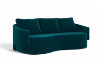 Canapea pliabil pentru camera de zi Karien - verde Matt Velvet 77/ spumă de înaltă elasticitate HR Canapea pliabil pentru camera de zi Karien 