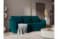 Karien összecsukható kanapé a nappaliba - zöld Matt Velvet 77 - rendkívül rugalmas HR szivacs Kanapé rozkladana a nappaliba Karien 