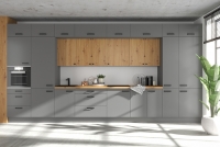 Skříňka kuchyňská dvoudveřová Nelli D80 2F - Antracytová kolekce nábytku kuchennych Nelli - aranzacja 1