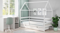 postel dětské domeček přízemní Comfio - Bílý, 80x160  postel dětské domeček přízemní Comfio - Bílý