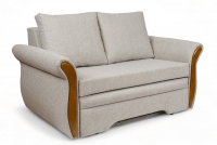 Arlita kétszemélyes kinyitható kanapé, ágyneműtartóval - barna vízlepergető szövettel Sofa rozkładana dwuosobowa z pojemnikiem Arlita 