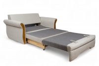 Arlita kétszemélyes kinyitható kanapé, ágyneműtartóval - barna vízlepergető szövettel Sofa rozkladana kétszemélyes tárolokkal Arlita 