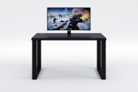 Písací stôl gamingowe Seman 110 cm na stalowych nogach - Čierny  Písací stôl gamingowe Seman - Čierny 