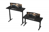 Terin íróasztal, elektromosan állítható magasság - 120 cm - fekete íroasztal elektryczne Terin z regulacja wysokosci 135 cm - fekete 