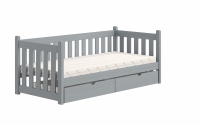 postel přízemní drewniane Swen DP 001 - šedý, 90x190 postel přízemní drewniane Swen DP 001 - šedý