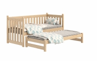 postel přízemní výsuvná Swen s zásuvkami - Borovice, 90x180 postel přízemní výsuvná Swen - Barva Borovice 