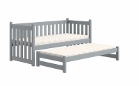 postel přízemní výsuvná Swen s zásuvkami - šedý, 80x160 postel přízemní výsuvná Swen - Barva šedý 