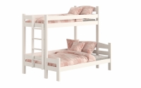 Lovic emeletes ágy, fiókokkal, bal oldali - 80x200 cm/120x200 cm - fehér  Emeletes ágy fiokokkal Lovic - bialy