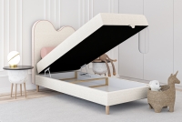 Dzieciece Boxspring posteľ s úložným priestorom Nuvio - 90x180 Dzieciece Boxspring posteľ s úložným priestorom Nuvio - 90x180