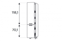 KAMMONO F11 SCMAX40/71 - regál kuchenny s košem CARGO KAMMONO F11 SCMAX40/71 - regál kuchenny s košem CARGO