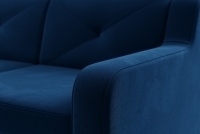 Canapea de colț Laksaro stânga cu funcție de dormit - albastru catifea Trinity 31 Naroznik lewostronny z funkcja de dormit Laksaro - albastru catifea Trinity 31