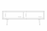 skříňka RTV Unili 150 cm - černá grafit / zlatá skříňka RTV Unili 150 cm - černá grafit / zlatá