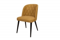 židle drewniane Azarro s čalouněným sedákem - hořčice Zetta 296 / černé Nohy židle drewniane Azarro s čalouněným sedákem - hořčice Zetta 296 / černé Nohy