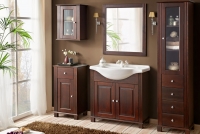 Komplet nábytku z dřeva do koupelny Retro - 85 cm klasický Nábytek z dřeva do koupelny